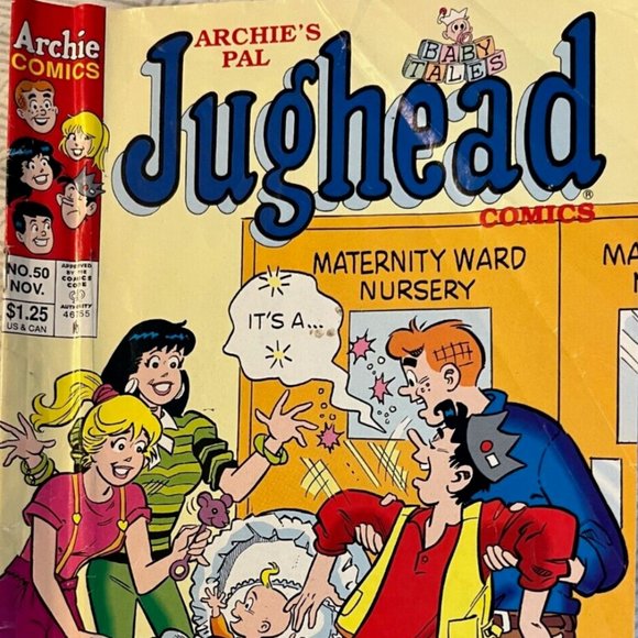 Archie's Pal Jughead Comic No. 50 Jellybean Jones Birth Newstand! VG! Archie - Picture 1 of 2